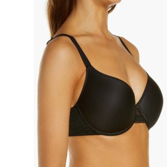 Chantelle C Jolie Comfort Convertible T-Shirt Bra - Black - Picture 2 of 13